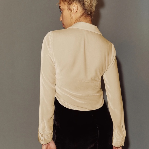 NWT Reformation Cam Velvet Top - Picture 2 of 11